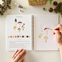 Load image into Gallery viewer, Woodland watercolor workbook