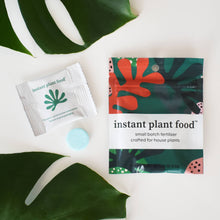 Load image into Gallery viewer, Instant plant food fertilizer tablets in colorful packaging with tropical leaf design