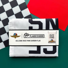 Load image into Gallery viewer, &quot;Welcome Race Fans&quot; Indianapolis Motor Speedway® Garden Flag