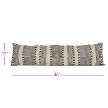 Load image into Gallery viewer, Jadon 12x46 Braided Geometric Outdoor Indoor Filled Pillow