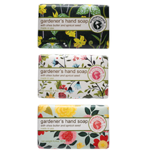 Load image into Gallery viewer, Gardener's Hand Soap, packaged in Garden of Paradise print