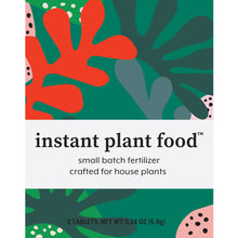 Load image into Gallery viewer, Instant plant food fertilizer package with colorful tropical leaf design for houseplants