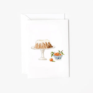 Bundt cake mini notecard