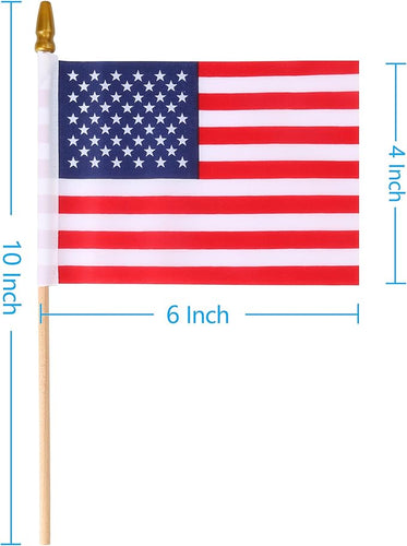 Small American Flag on Stick 4x6
