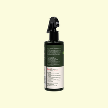 Load image into Gallery viewer, Black spray bottle of Protect Organic Leaf Spray with pump dispenser for plant care