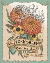 Load image into Gallery viewer, Floriography Coloring Book by Jessica Roux: Paperback; 96 pages / English