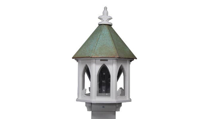 Church Oct feeder w/copper roof verdi finish  Item:  CF8V