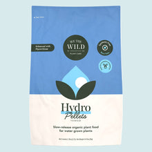 Load image into Gallery viewer, We The Wild Hydro Pellets organic slow-release fertilizer for water grown plants in blue packaging