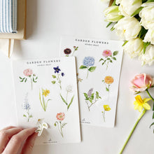 Load image into Gallery viewer, Garden flowers sticker sheets