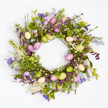 Load image into Gallery viewer, 20" Easter  Eggs &amp; Foliage Wreath