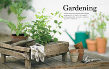 Load image into Gallery viewer, Herb gardening setup with potted plants, terracotta pots, and gardening tools on wooden table