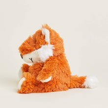 Load image into Gallery viewer, Orange and white plush fox stuffed animal toy sitting against neutral background