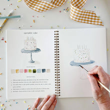 Load image into Gallery viewer, Celebrate watercolor workbook
