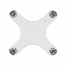Load image into Gallery viewer, Silver metal X-shaped planter caster with four black wheels for moving heavy planters