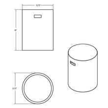 Load image into Gallery viewer, Versatile Indoor/Outdoor Cylinder Stool with Handles for Easy Portability