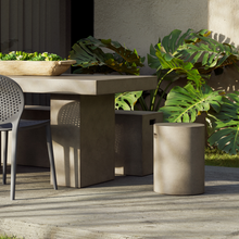 Load image into Gallery viewer, Versatile Indoor/Outdoor Cylinder Stool with Handles for Easy Portability