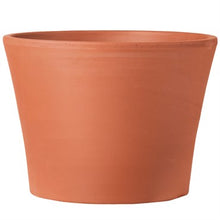 Load image into Gallery viewer, Terra cotta half cone shaped planter pot with tapered design