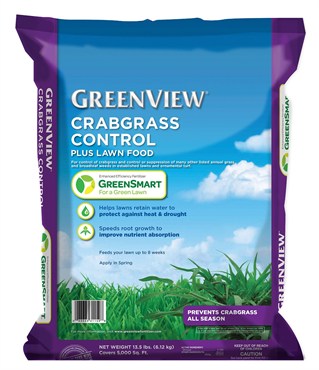 GreenView Crabgrass Control Plus Lawn Food with GreenSmart 26-0-4