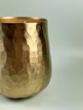 Gold Hammered Candle