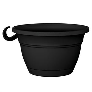 black hanging basket planter BFG HC 12" Eclipse Hanging Basket