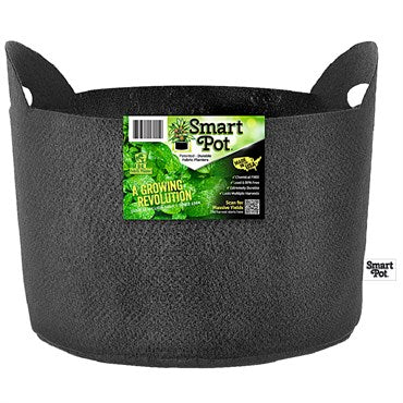 Smart Pot 15gal Black w/ Handles Bulk Box