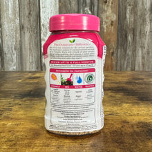 Load image into Gallery viewer, Osmocote Plus slow-release fertilizer container with pink label showing feeding instructions and coverage details