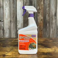 Load image into Gallery viewer, Bonide Revitalize biofungicide spray bottle with purple trigger on wooden surface