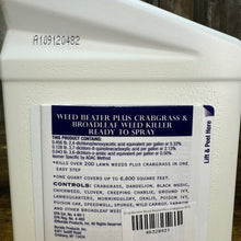 Load image into Gallery viewer, White jug of Bonide Weed Beater Plus ready-to-spray herbicide for crabgrass and broadleaf weeds