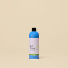 Load image into Gallery viewer, Blue bottle of Leaf Cleanse pre-emulsified organic neem oil with black cap and white label