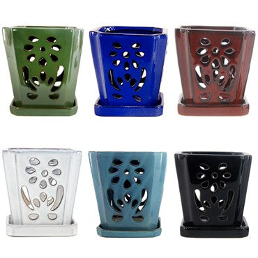 Floral Orchid Pot