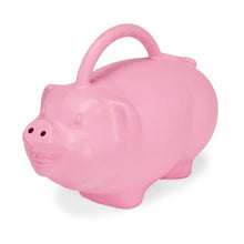 Load image into Gallery viewer, Pink pig-shaped children's watering can with handle and spout for garden use