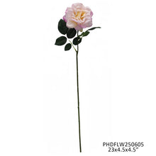 Load image into Gallery viewer, Flea Market Rose Pink Stem