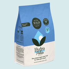 Load image into Gallery viewer, We The Wild Hydro Pellets organic plant food package in blue and white