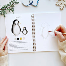 Load image into Gallery viewer, Winter watercolor workbook