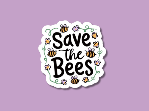 Save The Bees Sticker, Bee Sticker, Gardening Stickers