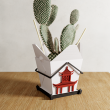 Load image into Gallery viewer, Chinese Takeout Planter: White / Without Drainage