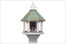Load image into Gallery viewer, Hanging Birdfeeder w/Copper Roof