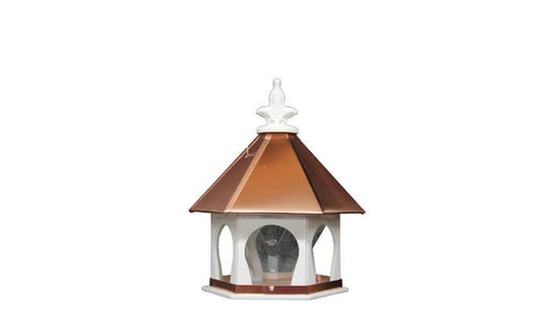 Hanging Birdfeeder w/copper roof  Item:  HF6C