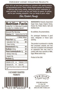 3oz Bag Honey Roasted Virginia Peanuts