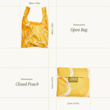 Load image into Gallery viewer, Saffron Brush Yellow Eco Reusable Tote Bag