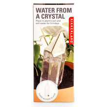 Load image into Gallery viewer, Crystal-shaped glass plant watering device in clear quartz design for automatic irrigation
