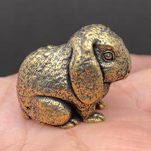 Load image into Gallery viewer, Big-eared Rabbit Brass Decoration