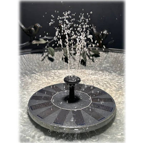 Solar Powered Fountain Disc for Birdbath