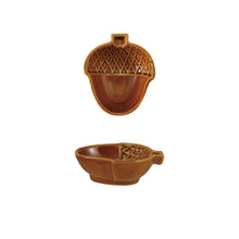 Load image into Gallery viewer, Stoneware Acorn Shaped Dish