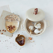 Load image into Gallery viewer, Stoneware Acorn Shaped Dish