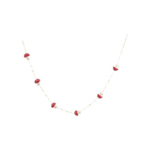 Load image into Gallery viewer, Felt Mushroom Garland with Paulownia Wood Beads