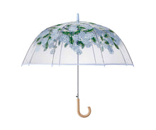 Load image into Gallery viewer, Hydrangea Clear Umbrella