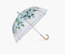 Load image into Gallery viewer, Hydrangea Clear Umbrella