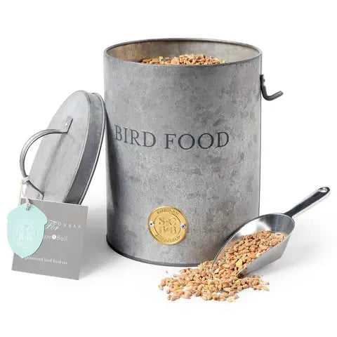 SC Galvanized Bird Food Tin