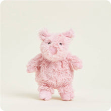 Load image into Gallery viewer, Pink plush pig stuffed animal toy with fluffy fur and small ears